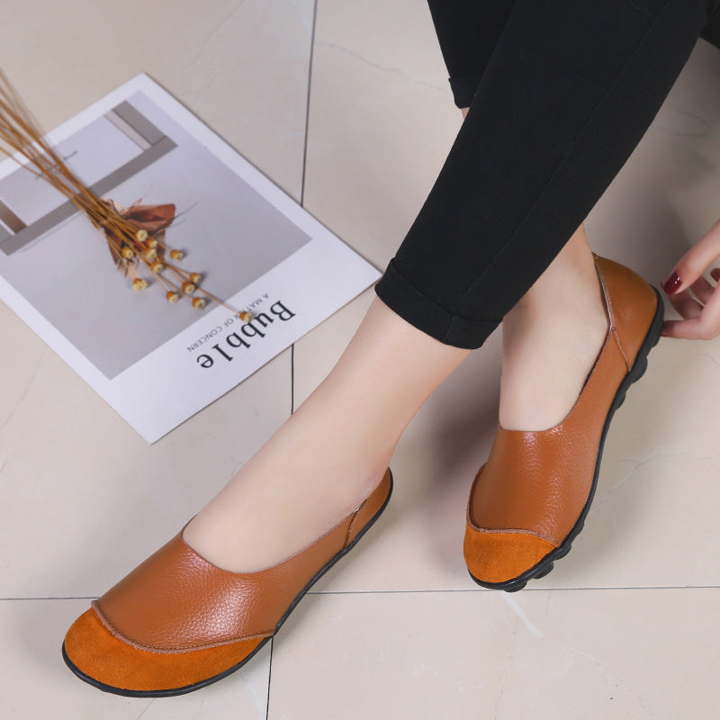Womens Springsummer Loafers In Korean Casual Style