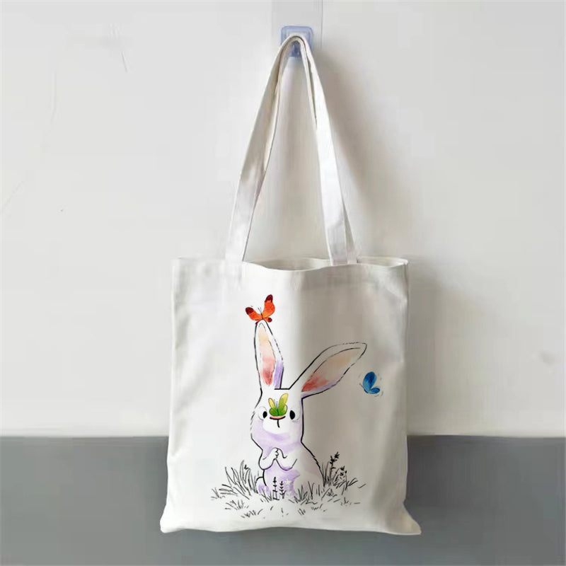 Printed Student Hand-held Shoulder Canvas Bag