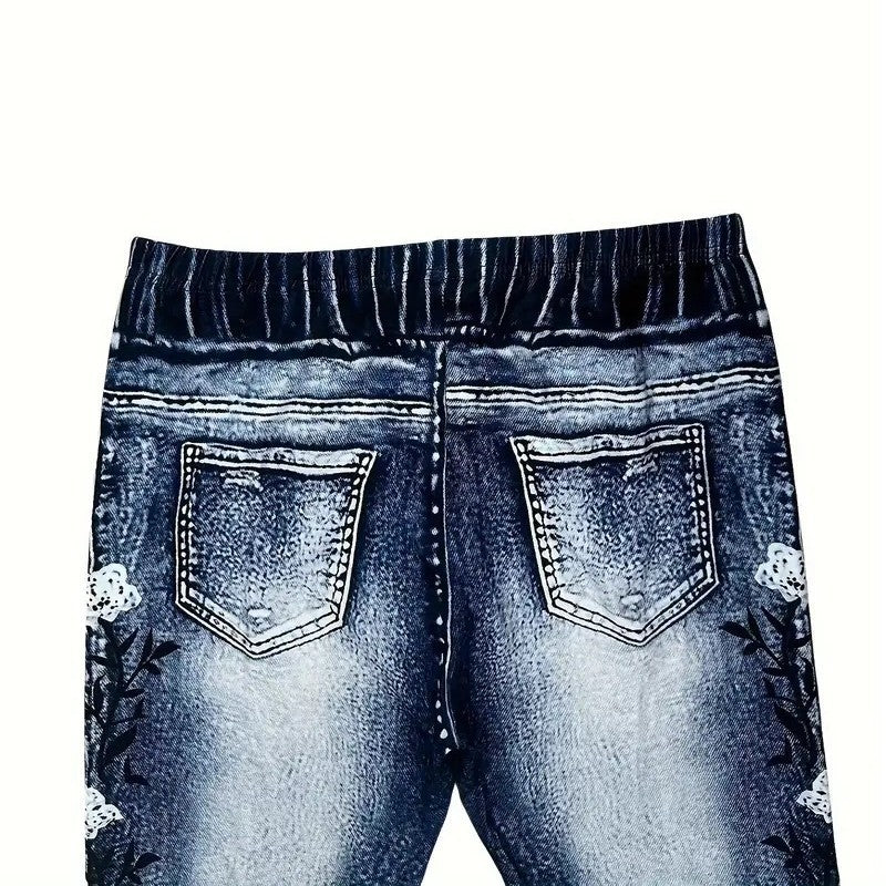 New Womens Lightweight Printed Casual Pantsleggings In European And American Styles