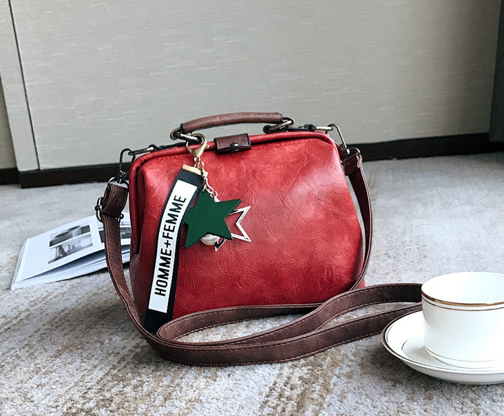 Bag female summer and autumn new fashion handbags trend line retro ladies shoulder bag wild slung portable doctor bag