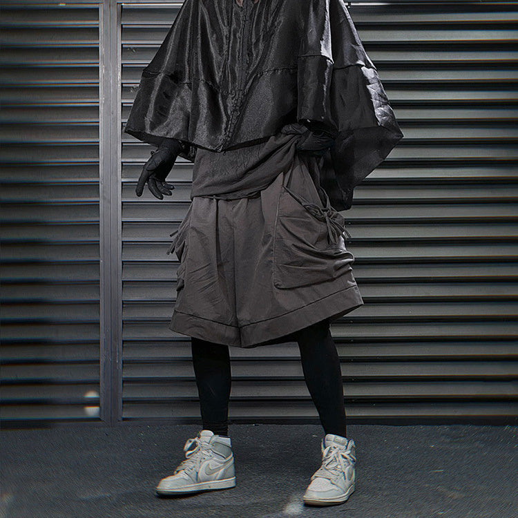 Pearl Yarn Cape And Shawl Hip Hop Stand Collar Sun Protection Top
