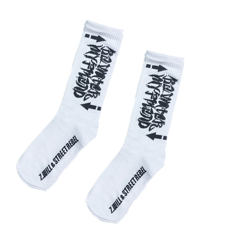 Letters in tube socks