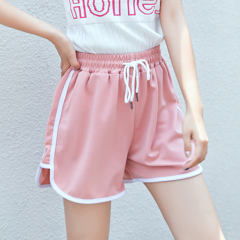 Summer all-match running loose three-point pants