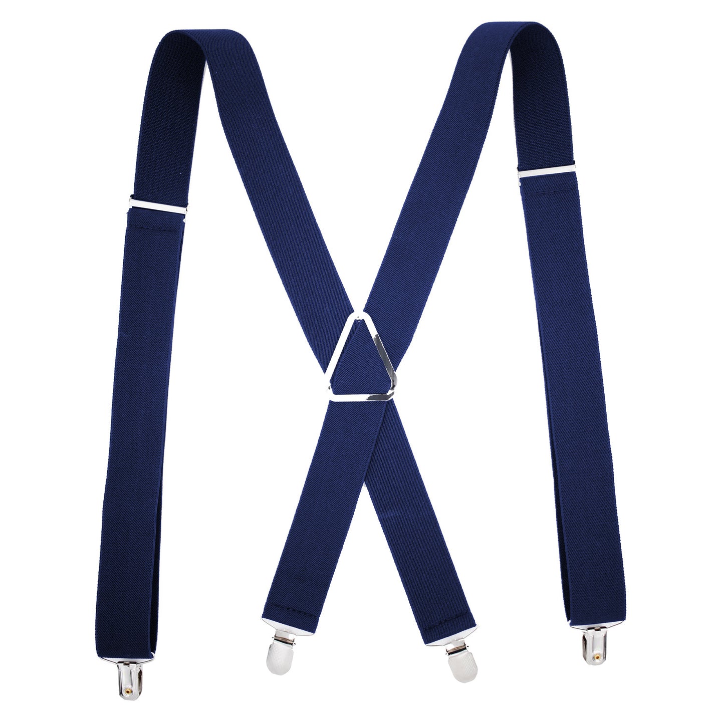 Monochrome Elastic Adult Strap With Iron Triangle Pitting