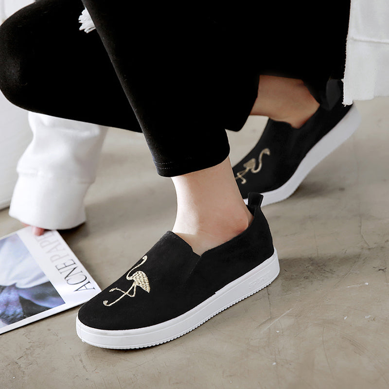 Lovebird student shoes canvas loafers autumn