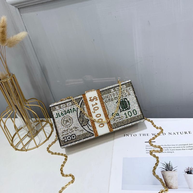 Dollar clutch messenger bag