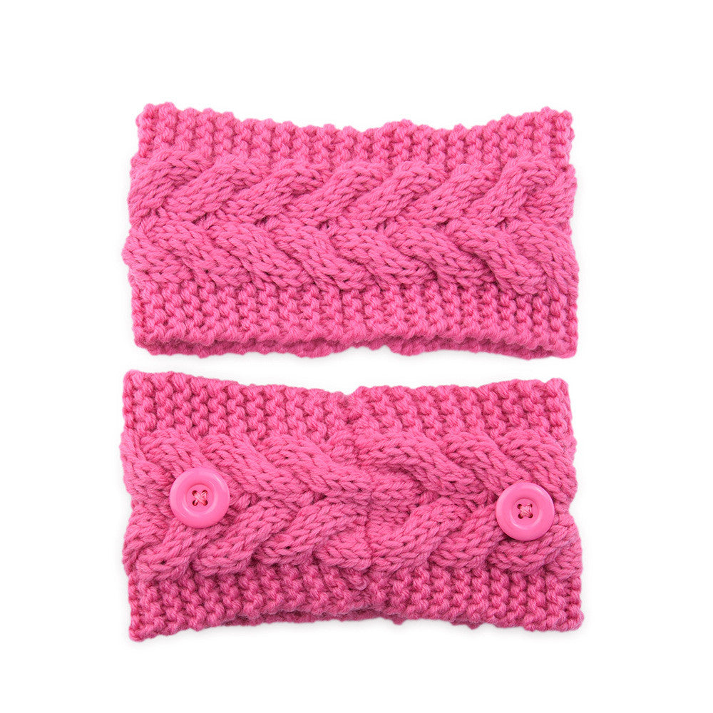 Knitted twist headband