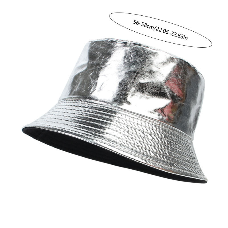 Outdoor Leisure All-match PU Leather Fisherman Hat