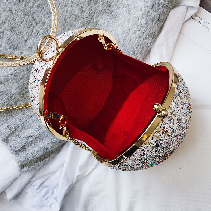 Round ball chain bag