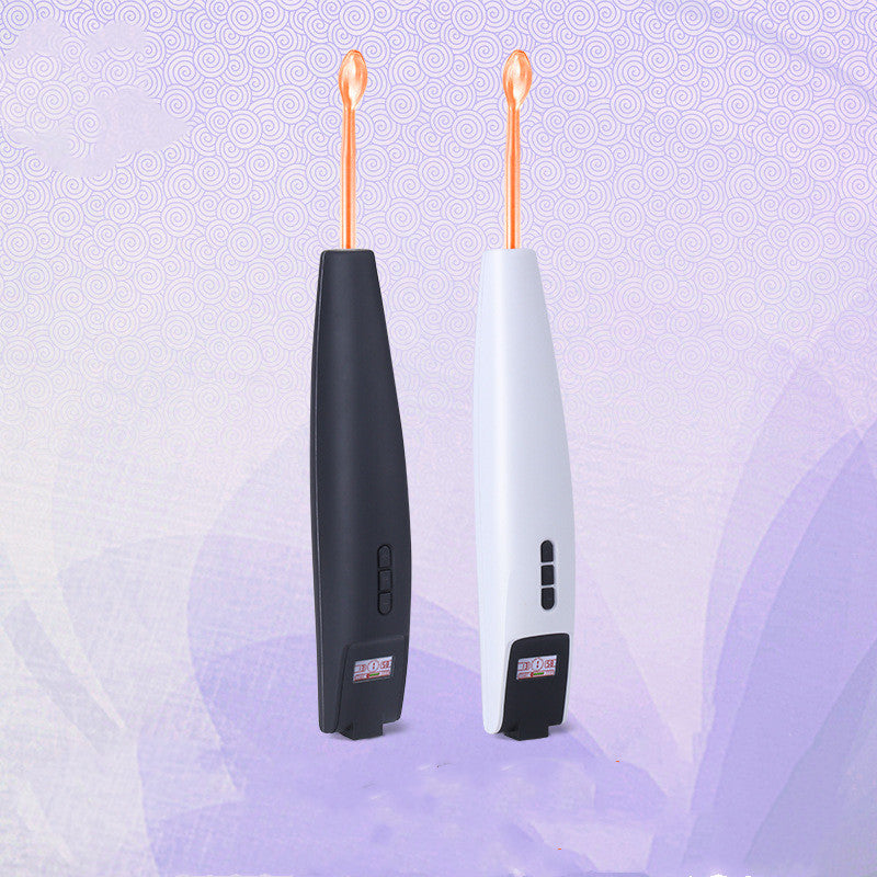 High frequency electrotherapy stick with display