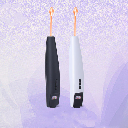 High frequency electrotherapy stick with display