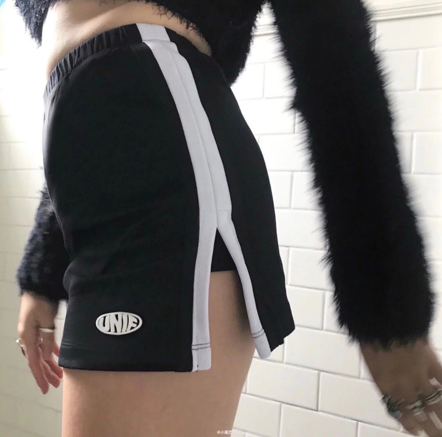 Fitness sports shorts women's split casual skirt pants