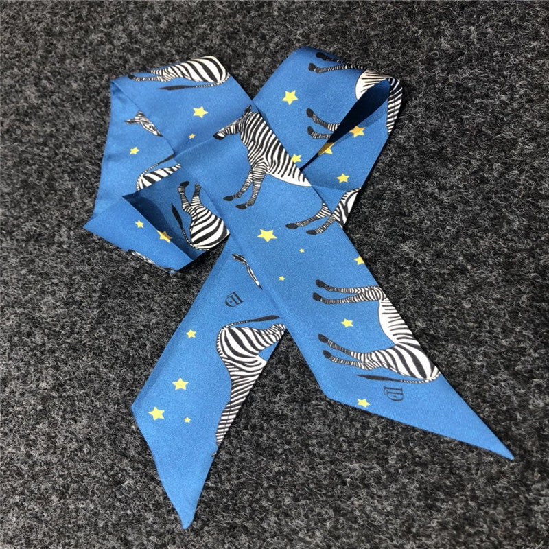 Cartoon starry zebra gift scarf