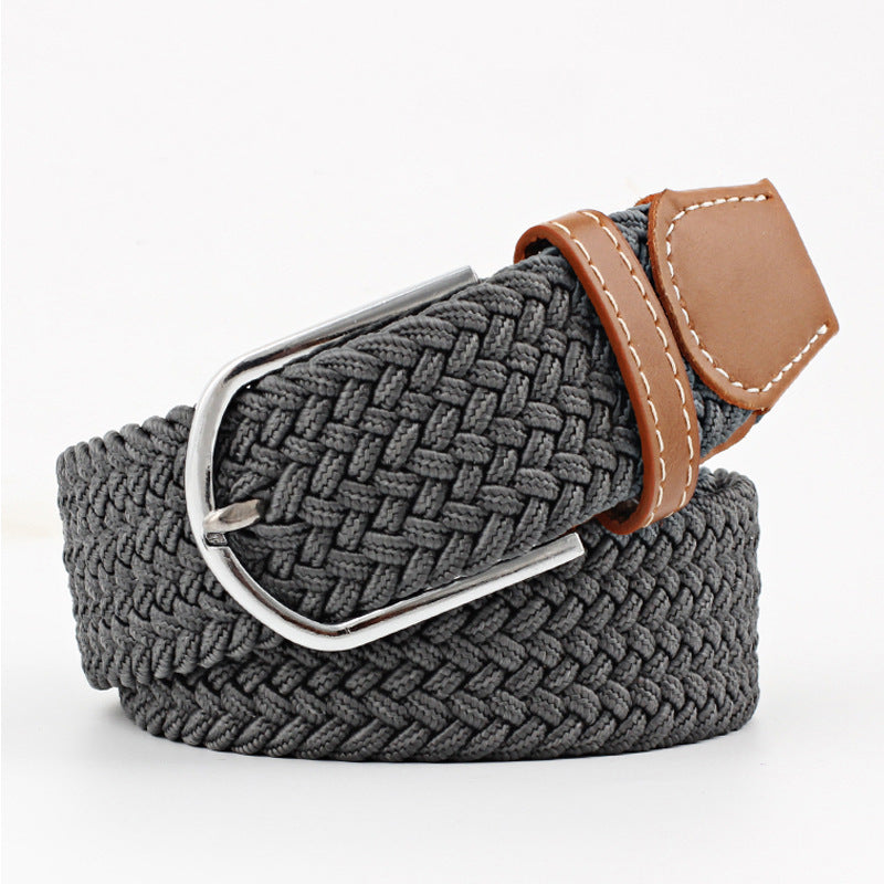 Canvas stretch woven belt