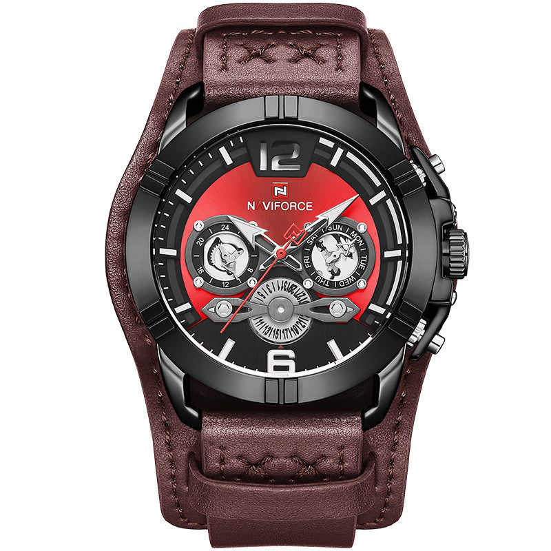Waterproof sports quartz watch