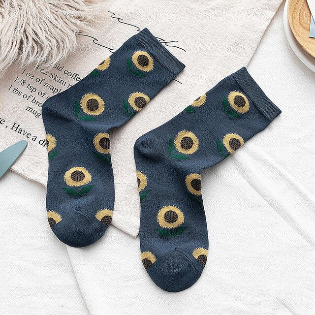 Single needle tube socks