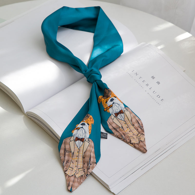 New Style Decoration Mr. Animal Small Skinny Scarf Neck Tie