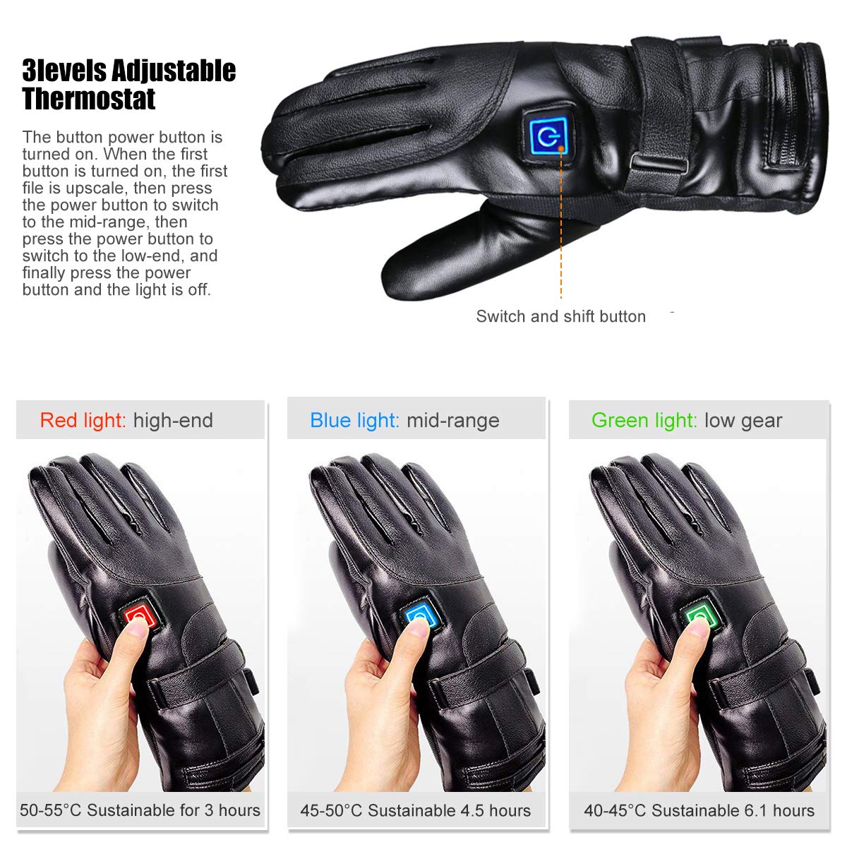 Warm gloves for outdoor cycling in winter