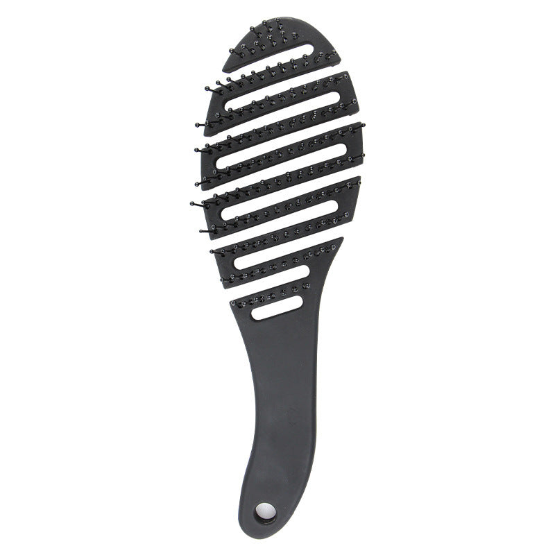 Hollow square eight-claw curved black comb