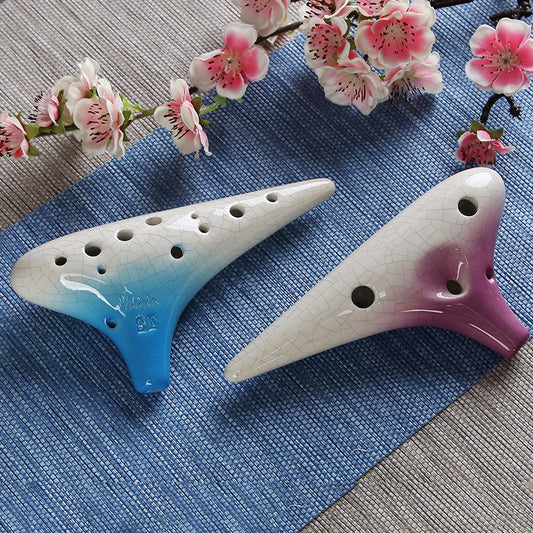 12-hole treble F-gradient ocarina