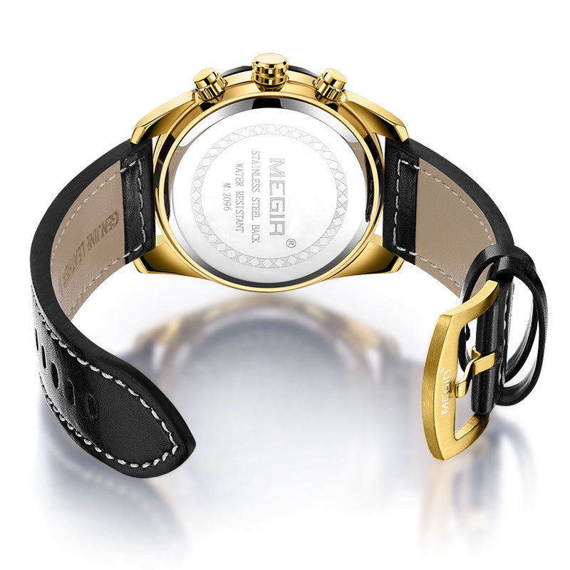 Multifunctional men's sports quartz watch