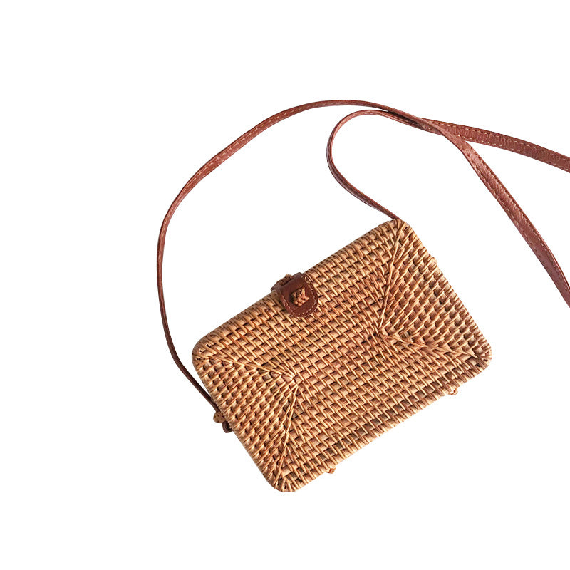 Vintage Versatile Crossbody Woven Casual Straw Bag