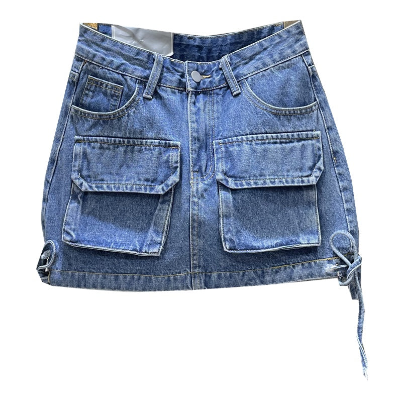 Women's Fashion Tooling Denim Skirt