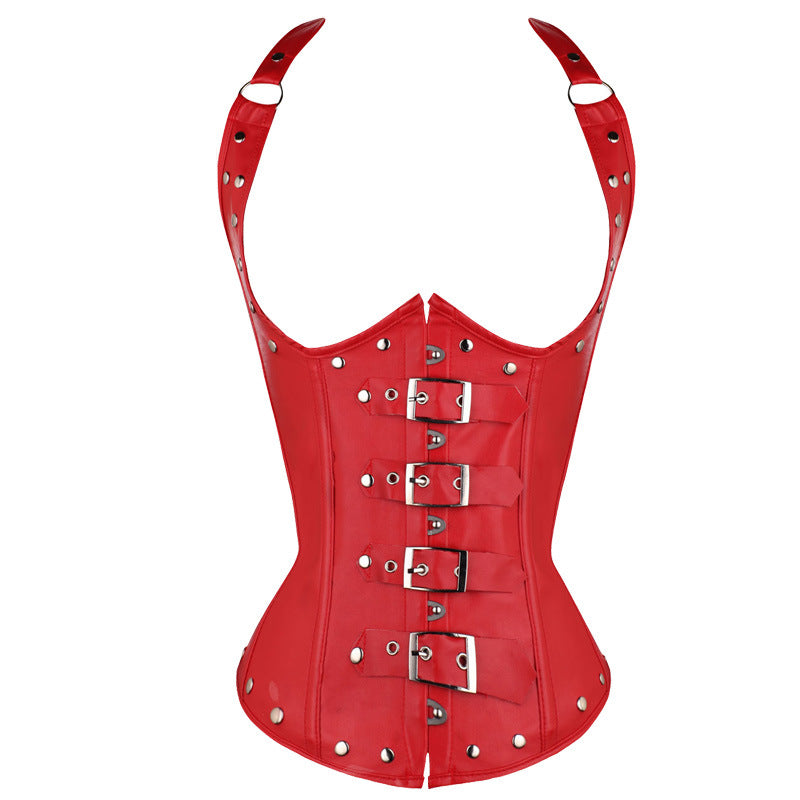 European and American Leather Court Corset
