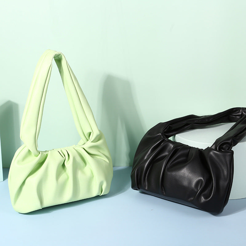 Wrinkled fashion fashionable underarm bag
