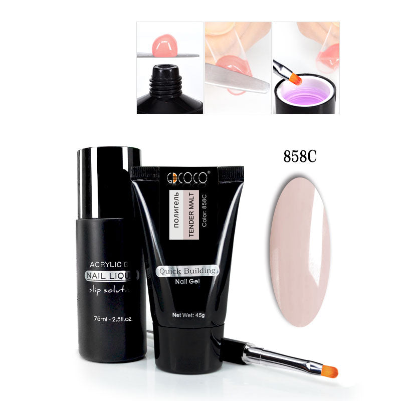 Nail phototherapy extension functional gel