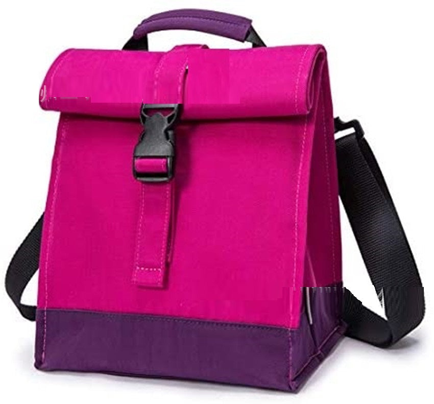 Folding Solid Color Oxford Cloth Lunch Warmer Bag