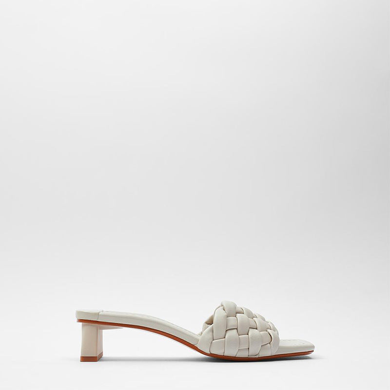 Woven high heel sandals