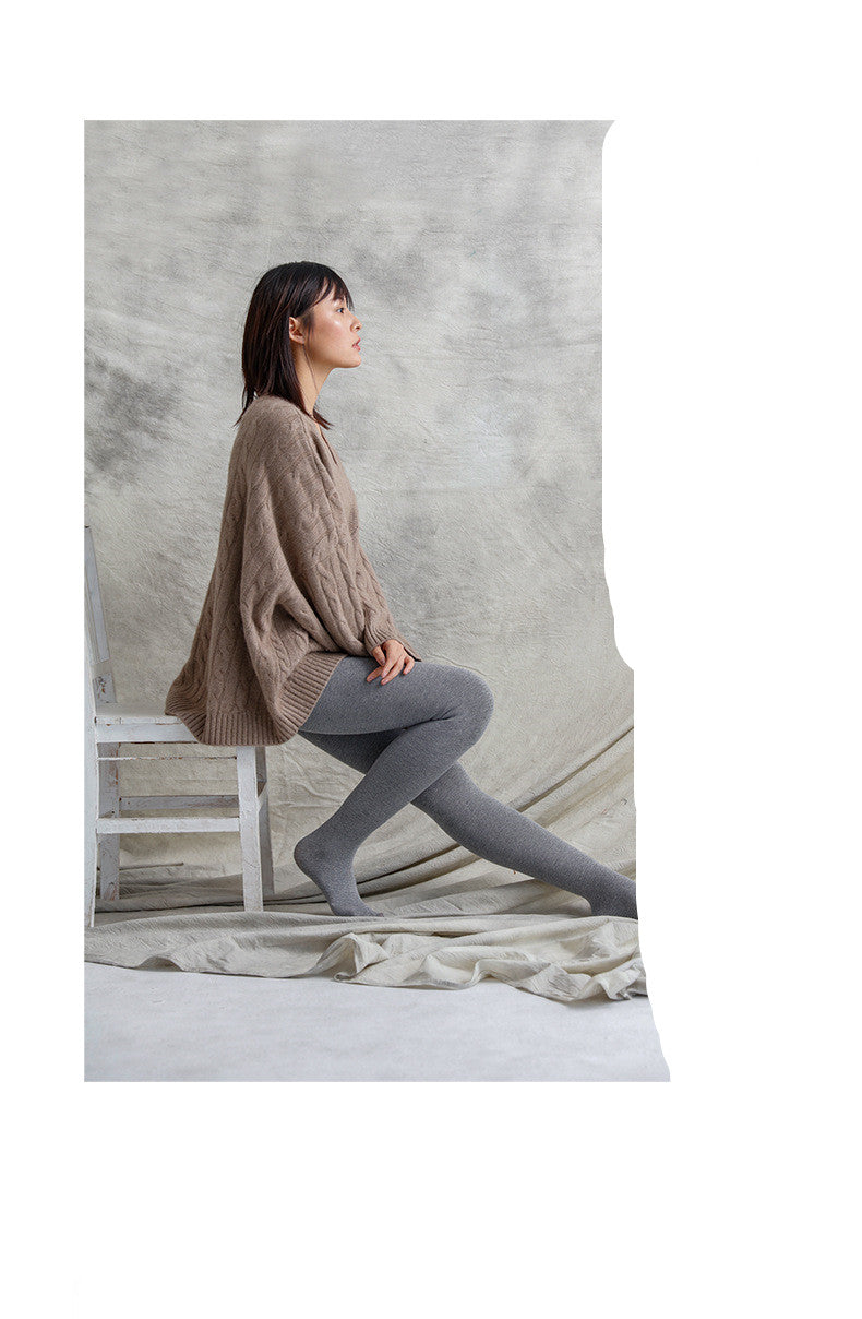 Striped Inner Cashmere Tights