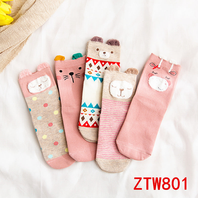Women's ear cartoon socks Japanese trend