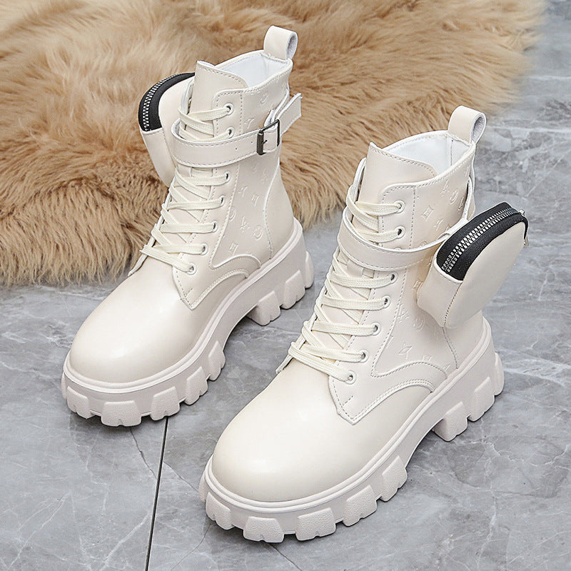 Martin Boots New Female Autumn Thick-soled British Style
