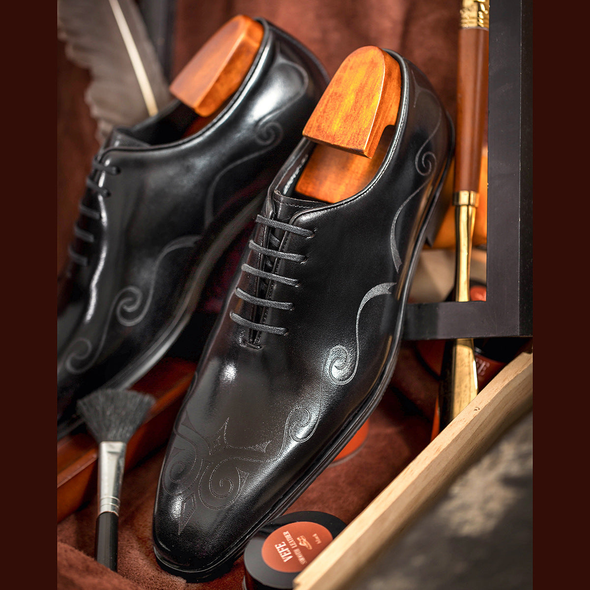 Men's Business Formal Wear First Layer Cowhide Men's Shoes
