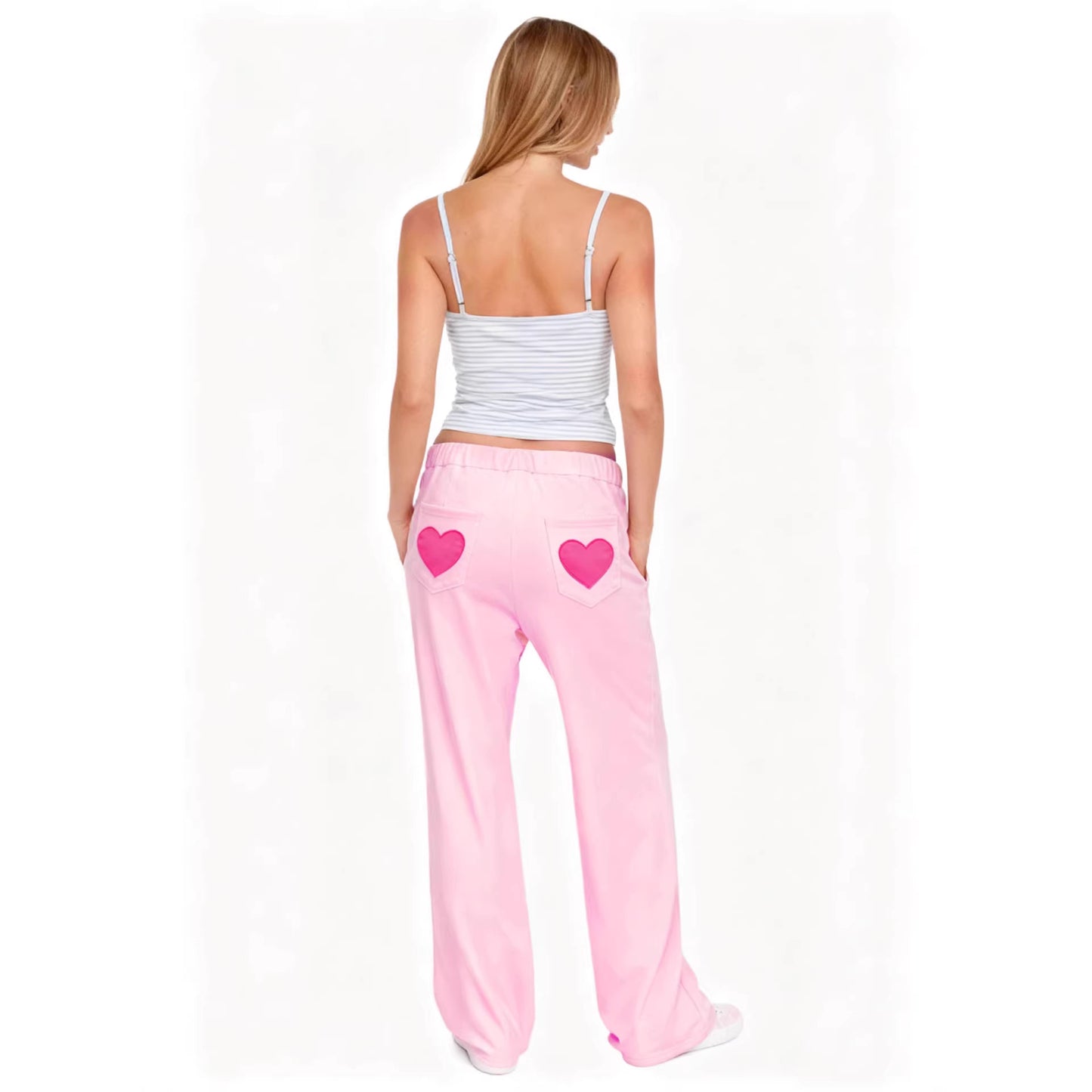 Womens High-waisted Straight-leg Jogger Pants Trendy And Stylish