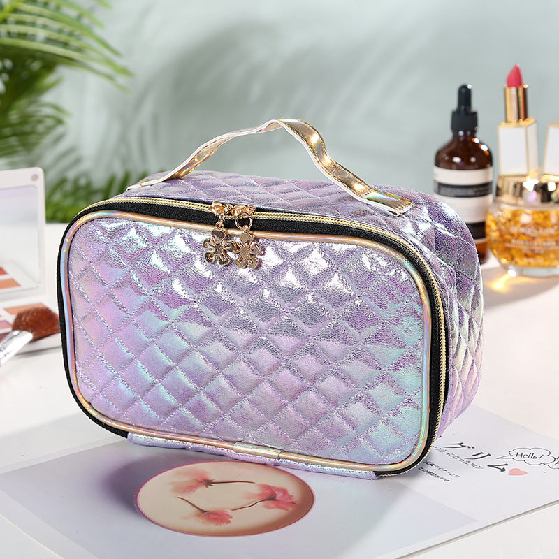 Magic Color Storage Bag Portable Rhomboid Lattice