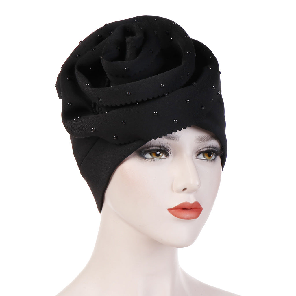 Ceramic flower large flower hat space cotton toe cap