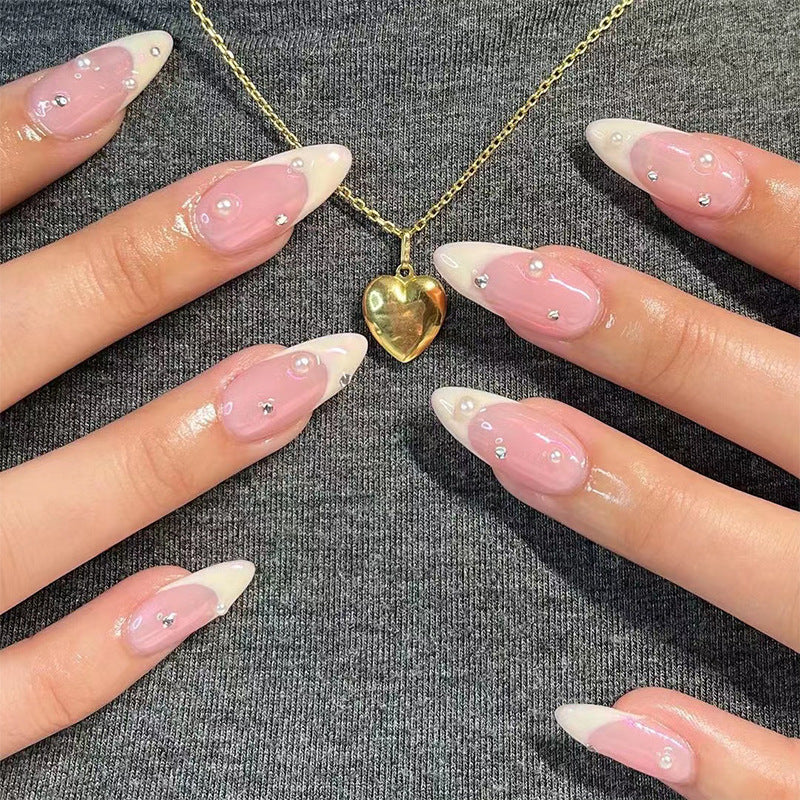 Pearl Long Ballet French Wear Nail Enhancement Piece