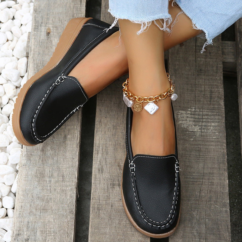 Ladies Fashion Personality Soft Sole Peas Shoes