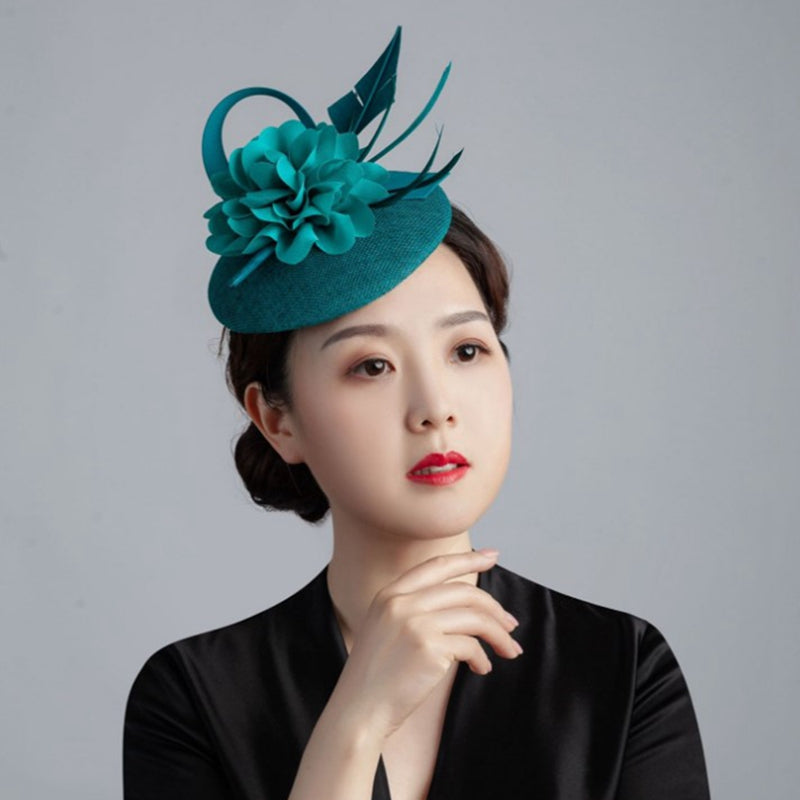 Women's Vintage Feather Top Hat