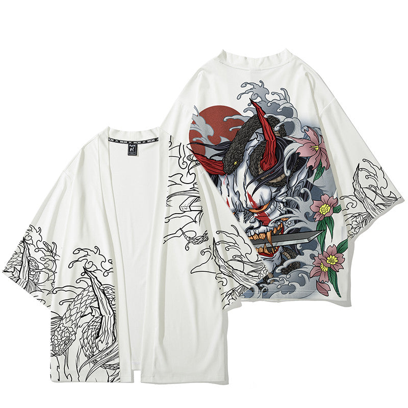 Men's hand-painted cardigan