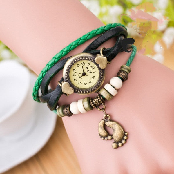 Foot bracelet vintage watch