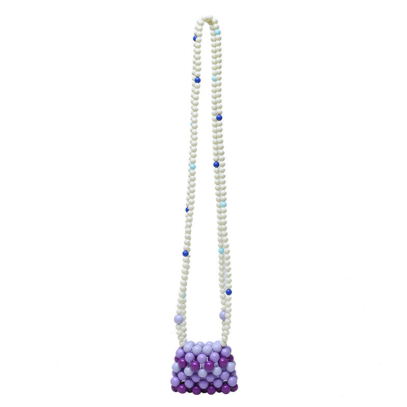 Acrylic Bag Women Retro Mini Color Beaded Bag