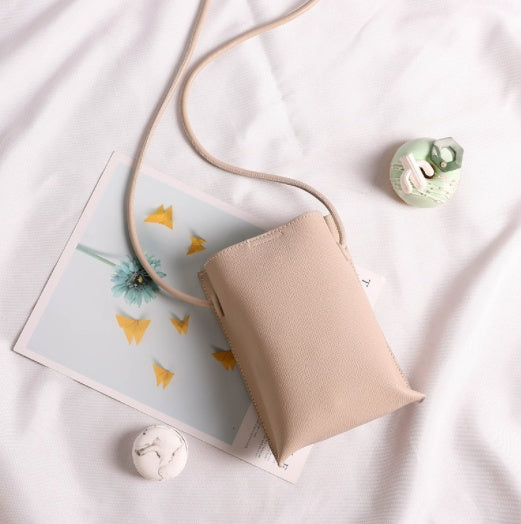 Newomen's Fashion Simple Korean Style Vertical Mobile Phone Bag