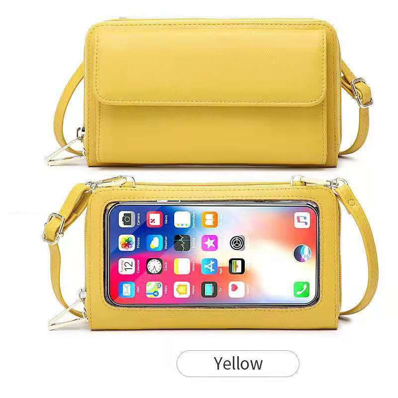 Touch Screen Mobile Phone Bag Messenger RFID Anti-theft Brush