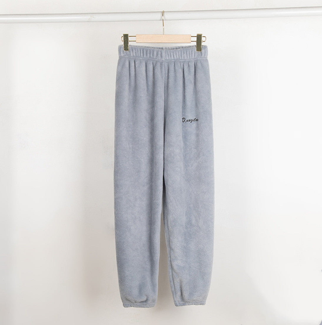 Korean Style Warm Coral Fleece Casual Loose Pajamas