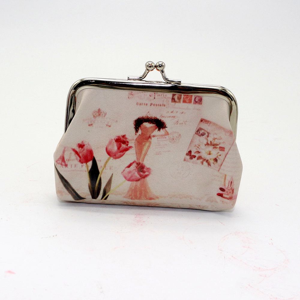 Digital printed coin purse ladies cute coin bag