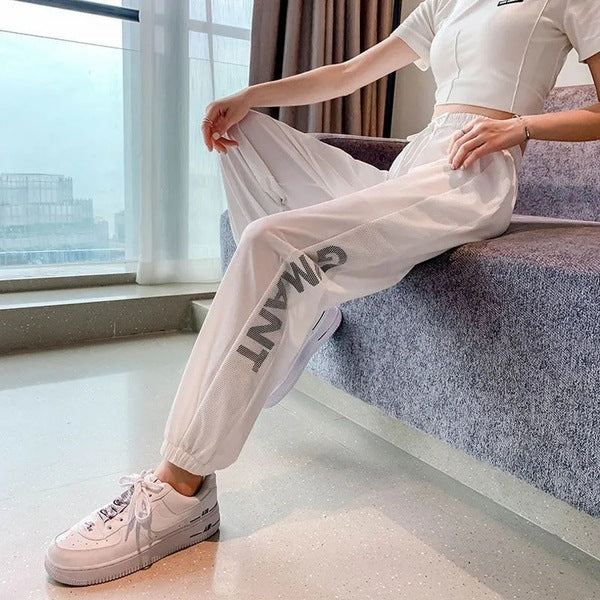 Anti-mosquito Ice Silk Quick-drying Sports Pants Female